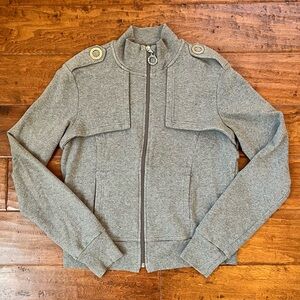 Bebe Sport Women’s Zip Up Jacket Grey Size Large